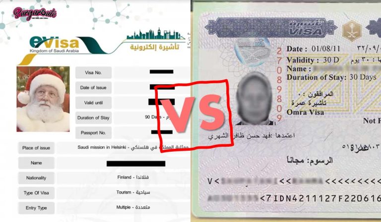 visa umrah vs visa pelancong arab saudi