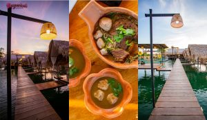 port makan halal baru di hat yai ! ก๋วยเตี๋ยวห้อยขาคูเต่า tambon khu tao , hat yai, thailand